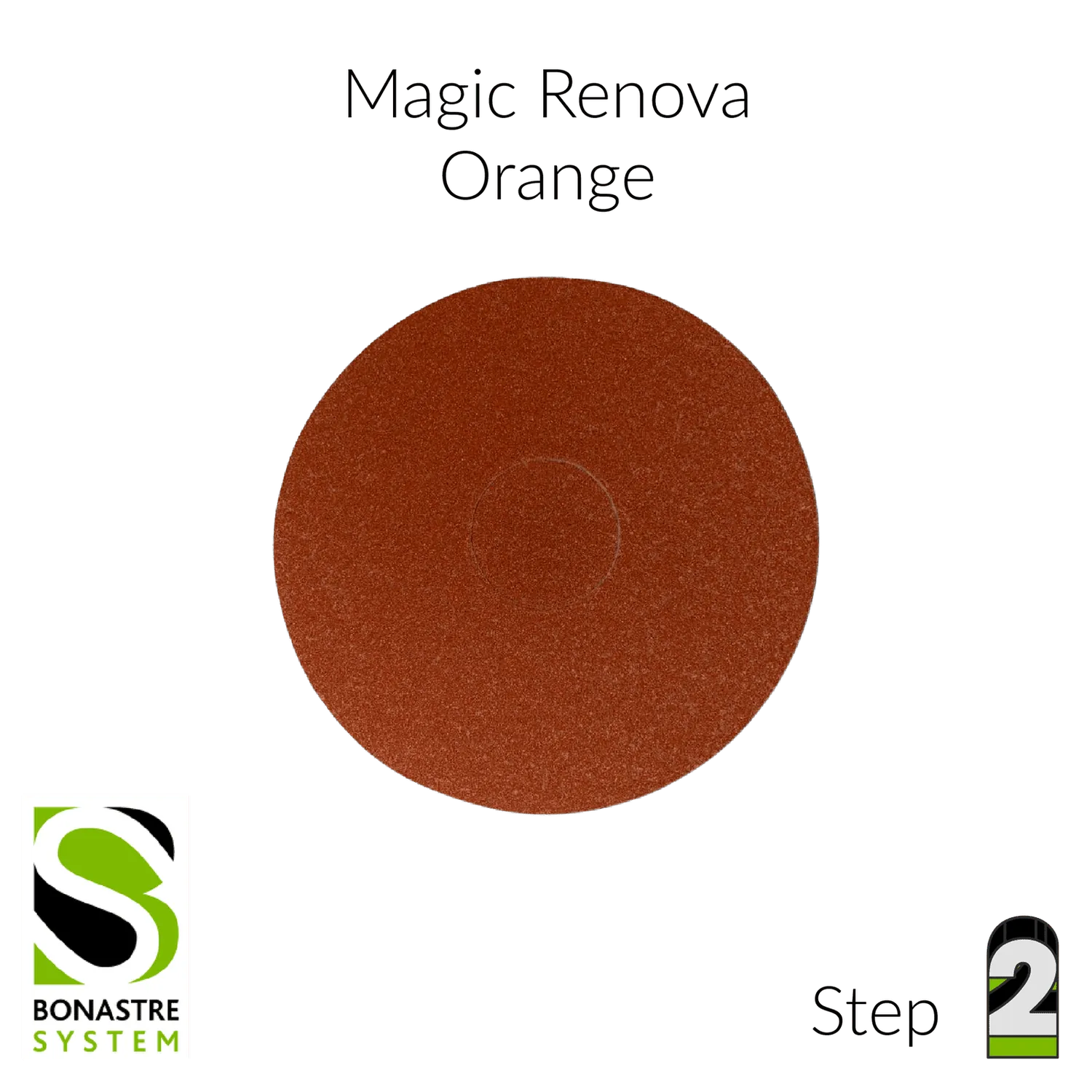 Bonastre Magic Renova polerskive 6" rød trinn 1