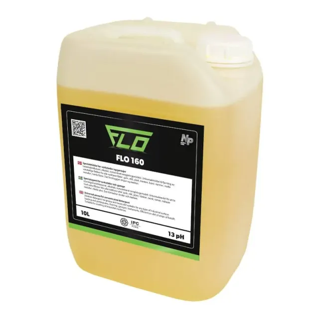 FLO 160 gulvrengjøring 10 liter alkalisk