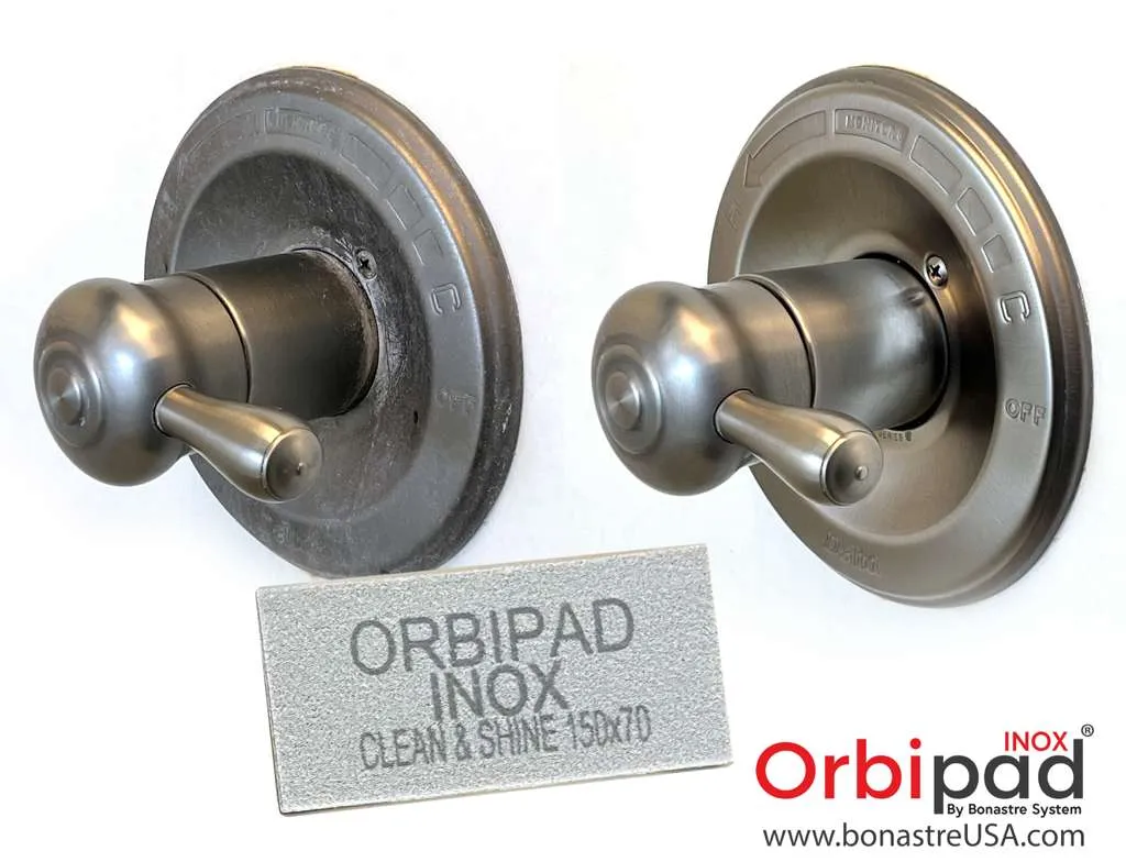 Bonastre Orbipad Inox stålpad 6x3" 5-pakning stripefri