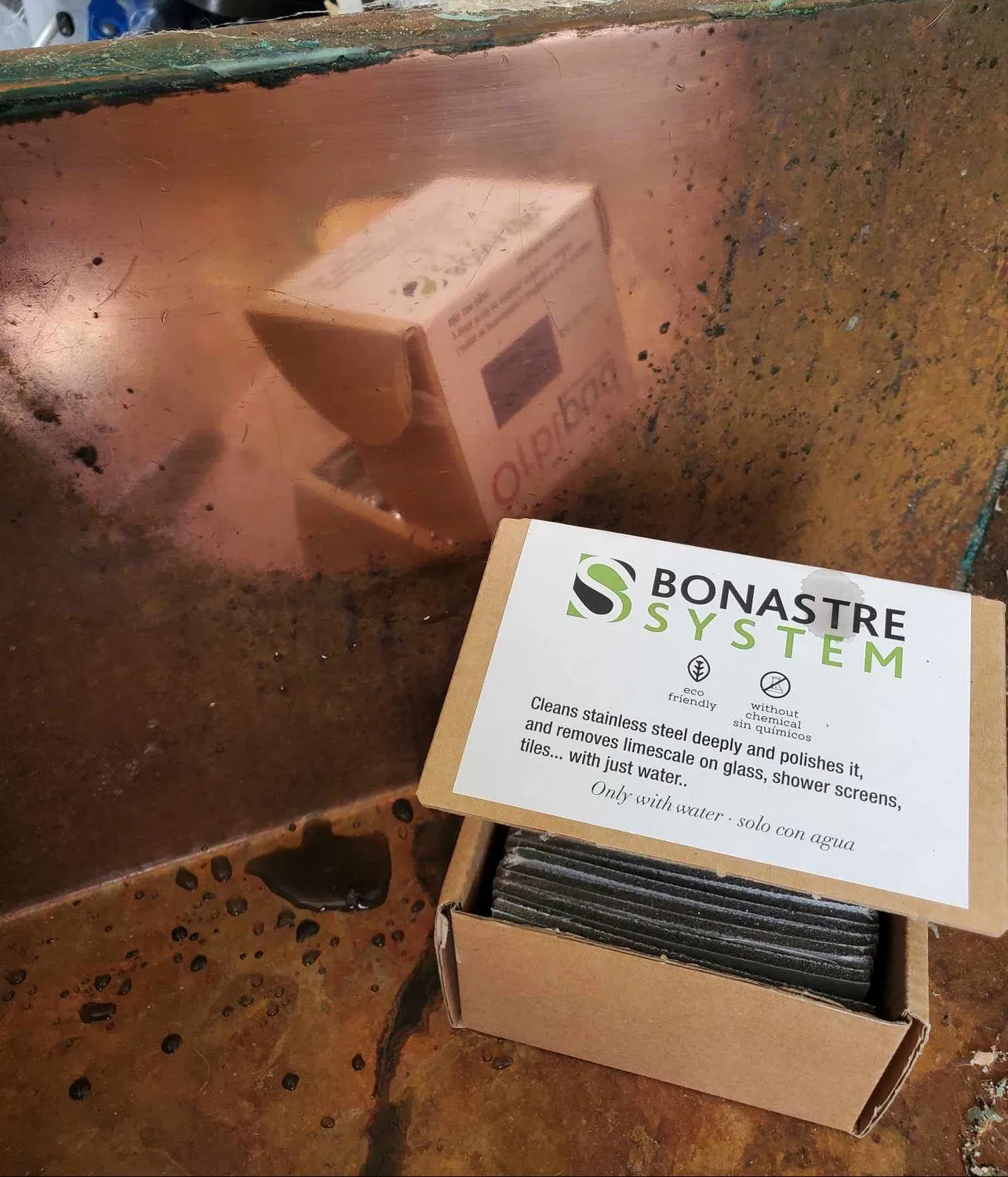 Bonastre Orbipad Inox stålpad 6x3" 5-pakning stripefri
