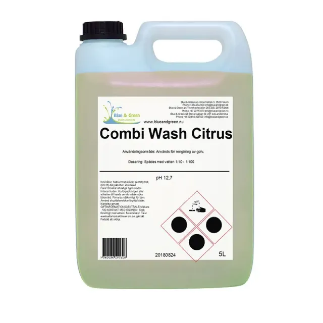 BG Combi Wash Citrus 230006 gulvsåpe 5L