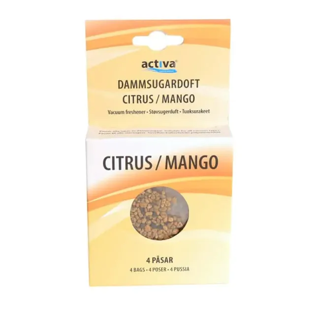 Støvsugerfrisker Citrus Mango 4 poser