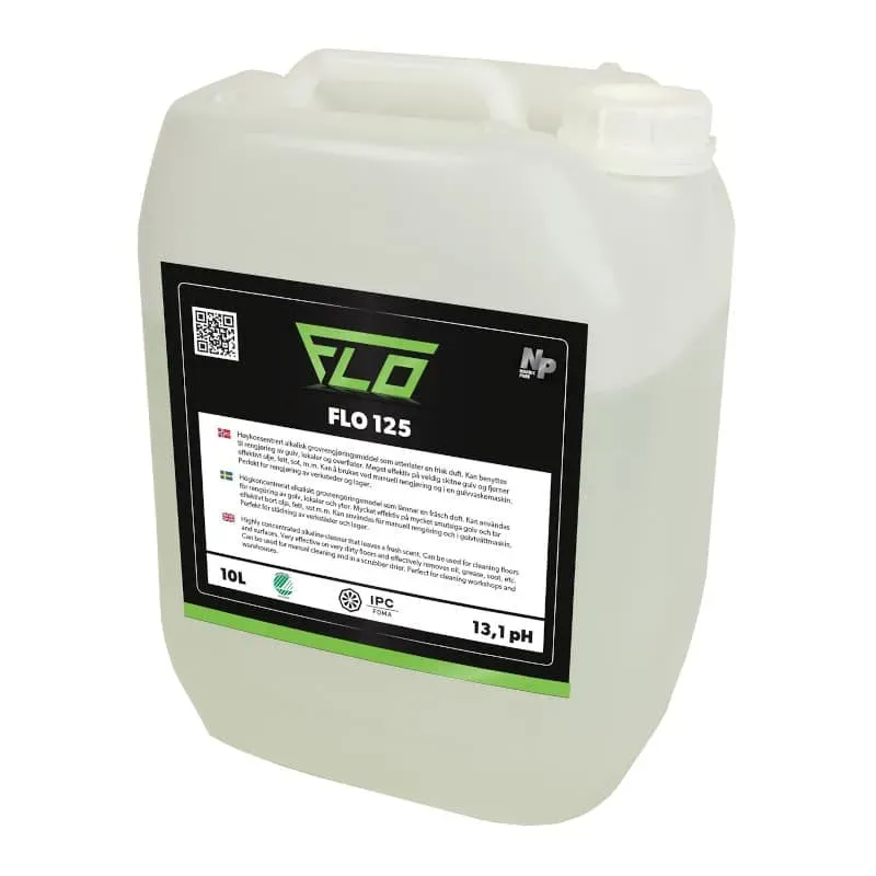FLO 125 grovrengjøring 10 liter alkalisk