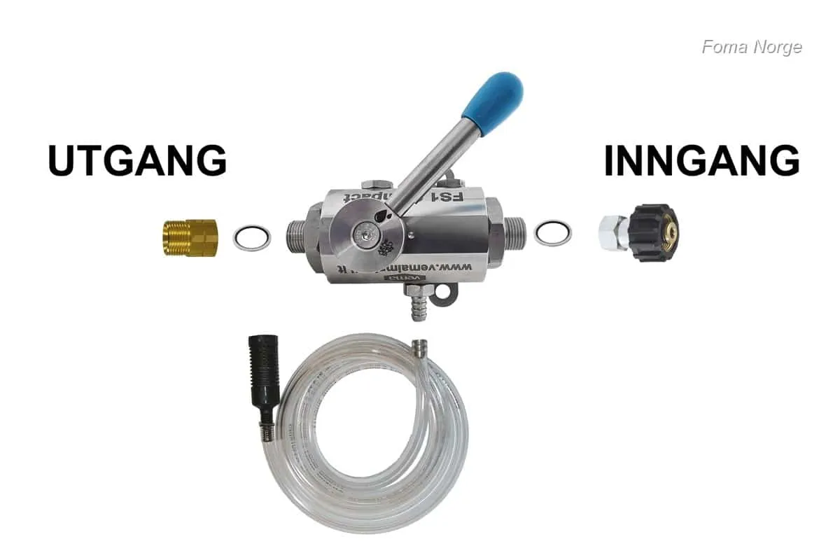 Rishaug Skumsystem Compact skumsystem M22 rustfritt