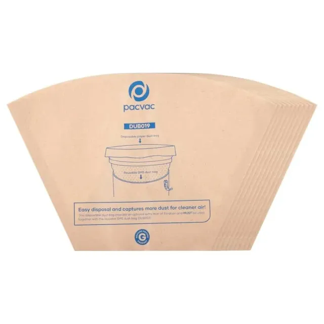 Rishaug papirstøvpose 5L 10-pk Superpro