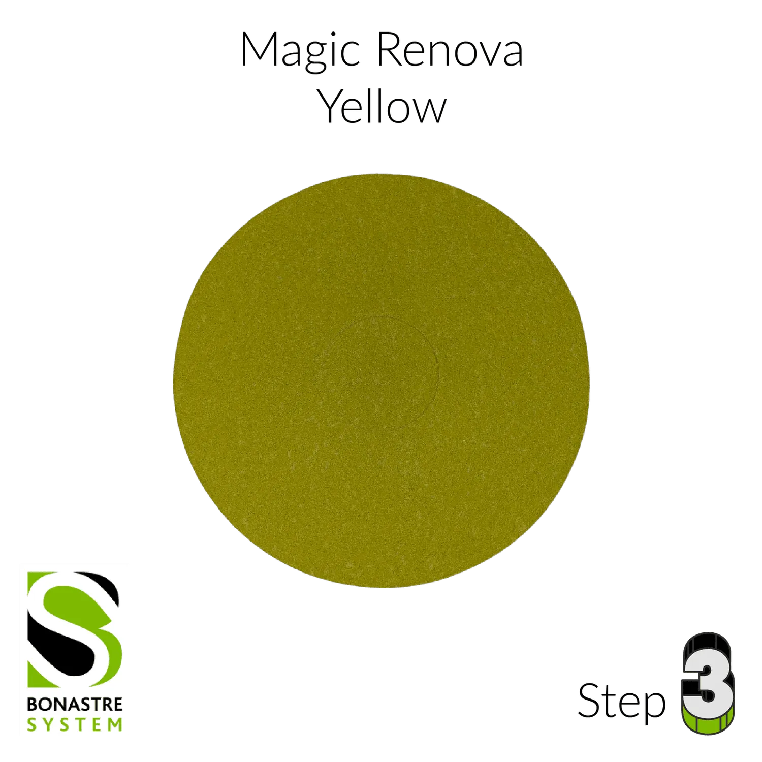 Bonastre Magic Renova steindisk 5" gul gloss 1-pakning