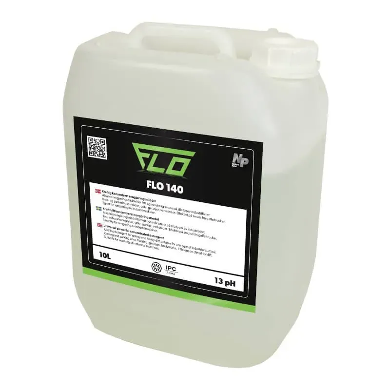 Rishaug FLO 140 gulvrengjøringsmiddel 10 L sterkt alkalisk
