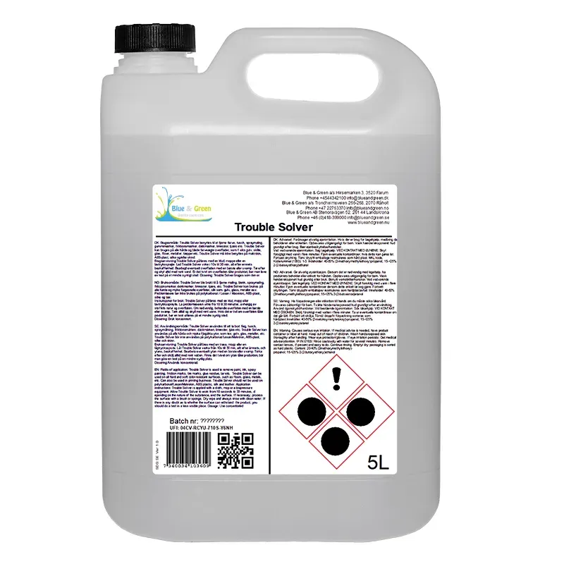 Bimo BG Trouble Solver rengjøringsmiddel 5L flekkfjerner