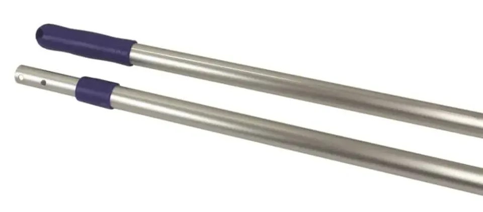 Rishaug teleskopskaft 100-180cm blå aluminium vrilås