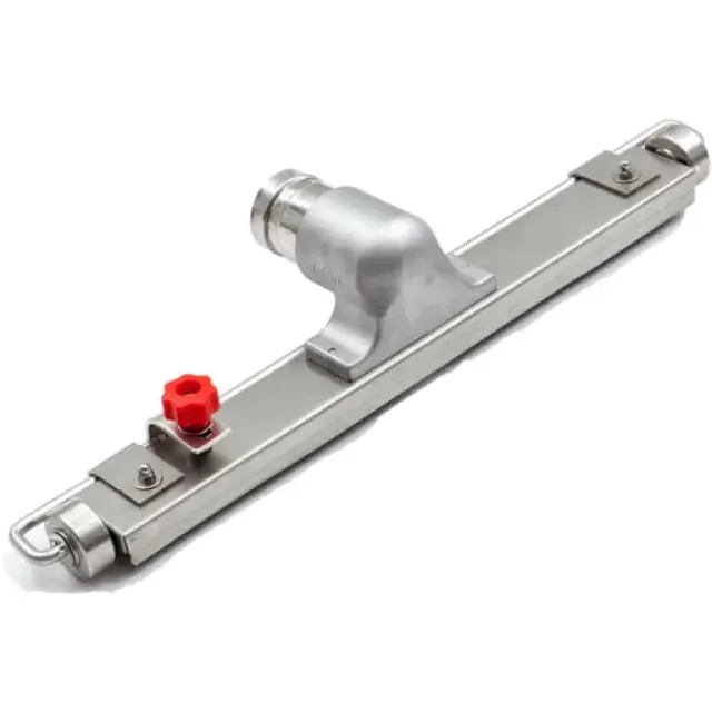 Rishaug gulvmunnstykke 430 mm rustfritt 40 mm