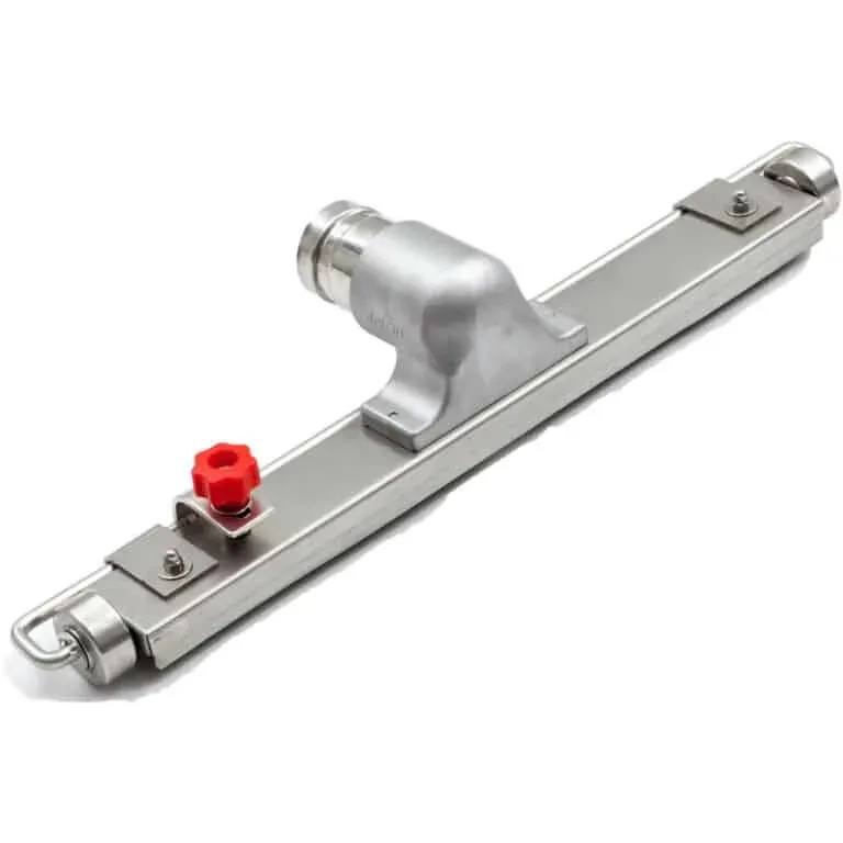 Rishaug gulvmunnstykke 430 mm rustfritt 40 mm